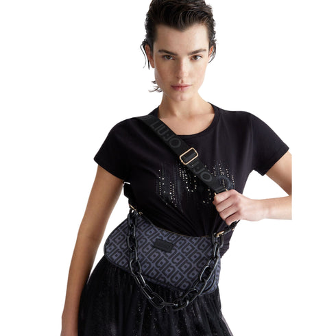 LIU.JO ACCESSORI Borsa a spalla Borsa Donna baguette con manico a catena Nero - Francavilla Moda